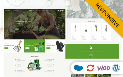 Gardcro - Tema responsivo do WooCommerce para loja de equipamentos de jardim