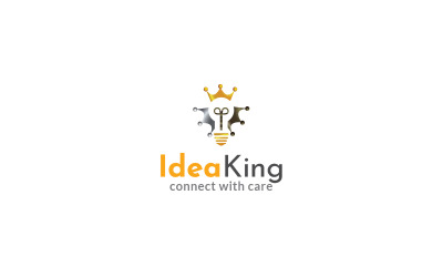 Idea King Logo Design sablon