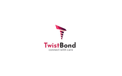 Modèle de conception de logo Twist Bond