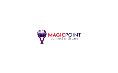 Modelo de design de logotipo Magic Point