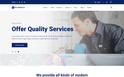 Plumbing Services HTML Template