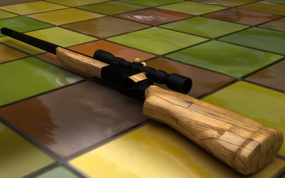 RifleMe - Arma de rifle 3D Low Poly