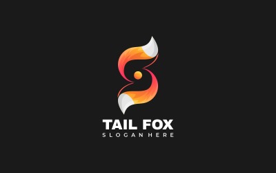 Stile del logo sfumato di coda di volpe