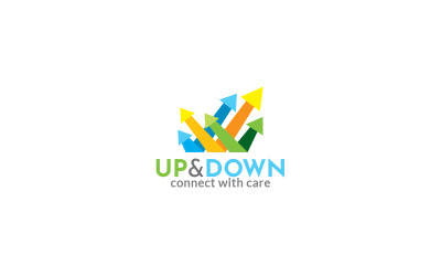 Up &amp;amp; Down Logo Design Template