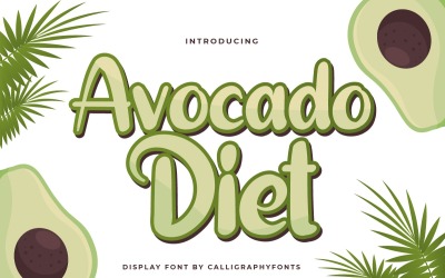 Avokado Diyet Sans Serif Yazı Tipi