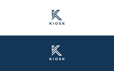 Geometric K letter Logo Design Template