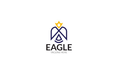 Ilustrace šablony návrhu loga Eagle