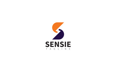 Modelo de design de logotipo S Letter Sensie