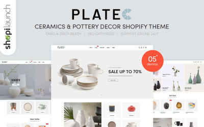 Platec - motiv Shopify pro dekoraci keramiky a keramiky