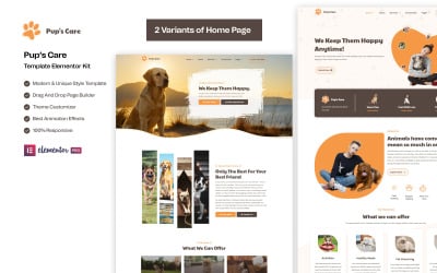 Pup&amp;#39;s Care - Домик для домашних животных, готовый к использованию комплект Elementor