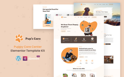 Pup's Care - Pets House Ready to Use Elementor kit