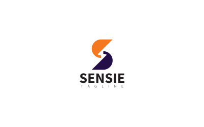 S Letter Sensie Logo Design Template