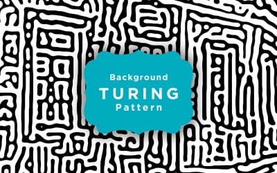 Black And White Organic Rounded Lines Turing Pattern Wallpaper