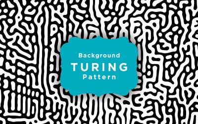 Doolhof vormen Turing Vector patroon achtergrond