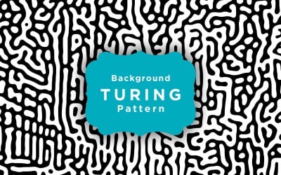 Fondo de patrón de vector de Turing de formas de laberinto