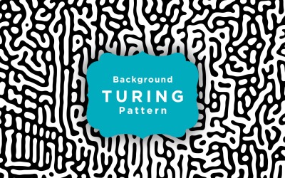 Labirynt kształty Turing wektor wzór tła