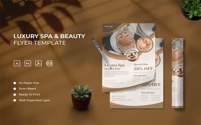 Luxus Spa - szórólap sablon
