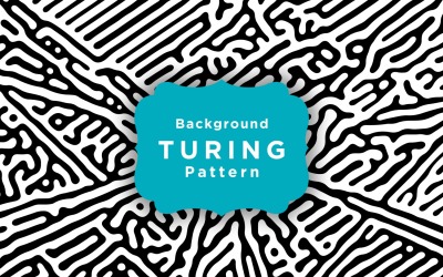 Modèle de fond abstrait Turing Vector Pattern