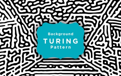 Modèle de fond de motif Turing sans couture