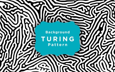 Modello di sfondo per carta da parati modello astratto di Turing
