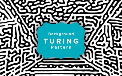 Naadloze Turing Patroon Achtergrond Sjabloon