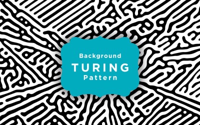 Plantilla abstracta del fondo del modelo del vector de Turing