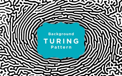 Sfondo del modello vettoriale di Turing