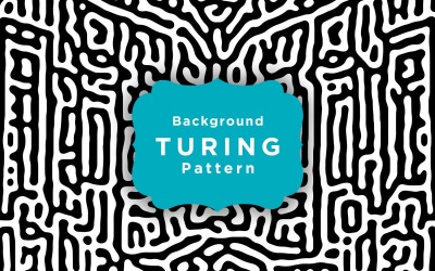 Tapeta z abstrakcyjnym wzorem reakcji Turinga