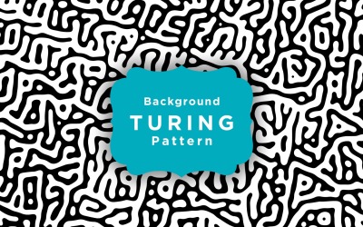Turing Réaction Diffusion Motif Abstrait Motif De Fond