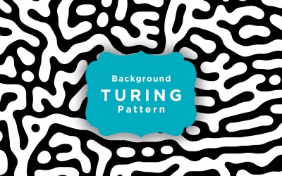 Turing Vector Naadloos Patroon Behang Sjabloon