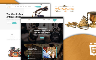 Antiquer Shop Yard Sale HTML5 webbplatsmall