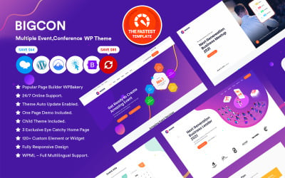 Bigcon - Multiple Event,Conference And Meetup WordPress Theme