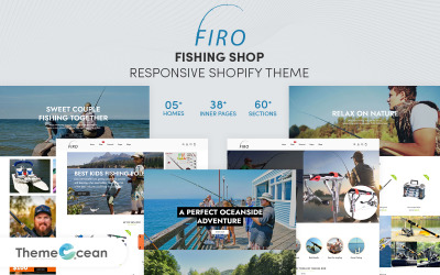 Firo - Fishing Shop Адаптивная Shopify тема