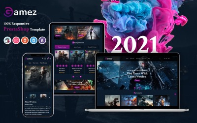 Gamez - Érzékeny PrestaShop sablon