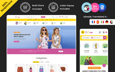 Kids Store – Boutique multi-usages Mode et jouets pour enfants Boutique Prestashop