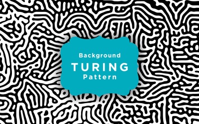 Modello di carta da parati vettoriale Turing senza cuciture