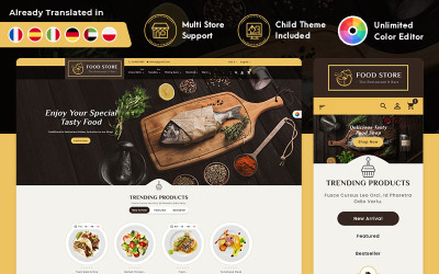 Royal Restaurant Food PrestaShop 响应式主题