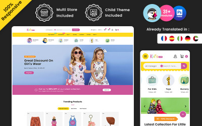 Sklep dziecięcy – Moda dziecięca i zabawki Sklep uniwersalny Prestashop Store