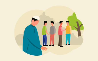 Social Distance Free Illustration Concept Vector
