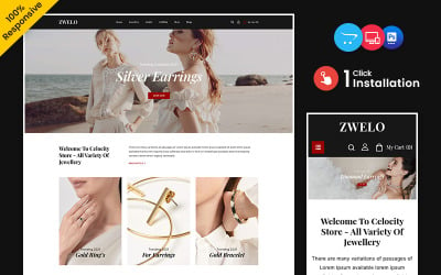 Zwelo - Multipurpose Responsive OpenCart Store för smycken och bröllop