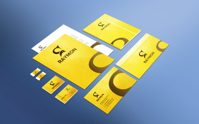 Briefpapier Branding Identiteit Mockup Design Scene Creator