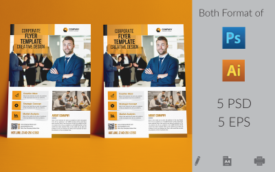 Business contacts Flyer Template