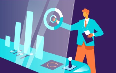 Datenanalyse-Illustrations-Konzept-Vektor