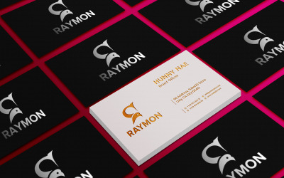 Design de maquete de logotipo de luxo em preto e branco cartão de visita