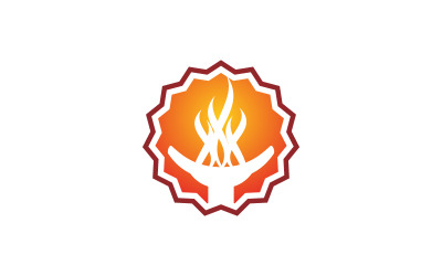 Факел консультант консультації логотип шаблон