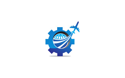 Flugzeug-Reise-Logo-Vorlage