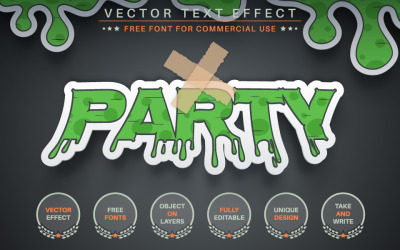 Halloween Party - Editable Text Effect, Font Style