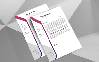 Modèle d'identité d'entreprise de papier à en-tête A4 de Jones