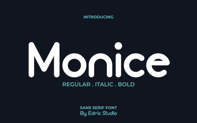 Monice Modern Sans Serif -teckensnitt