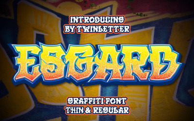 Шрифт ESGARD Graffiti Display